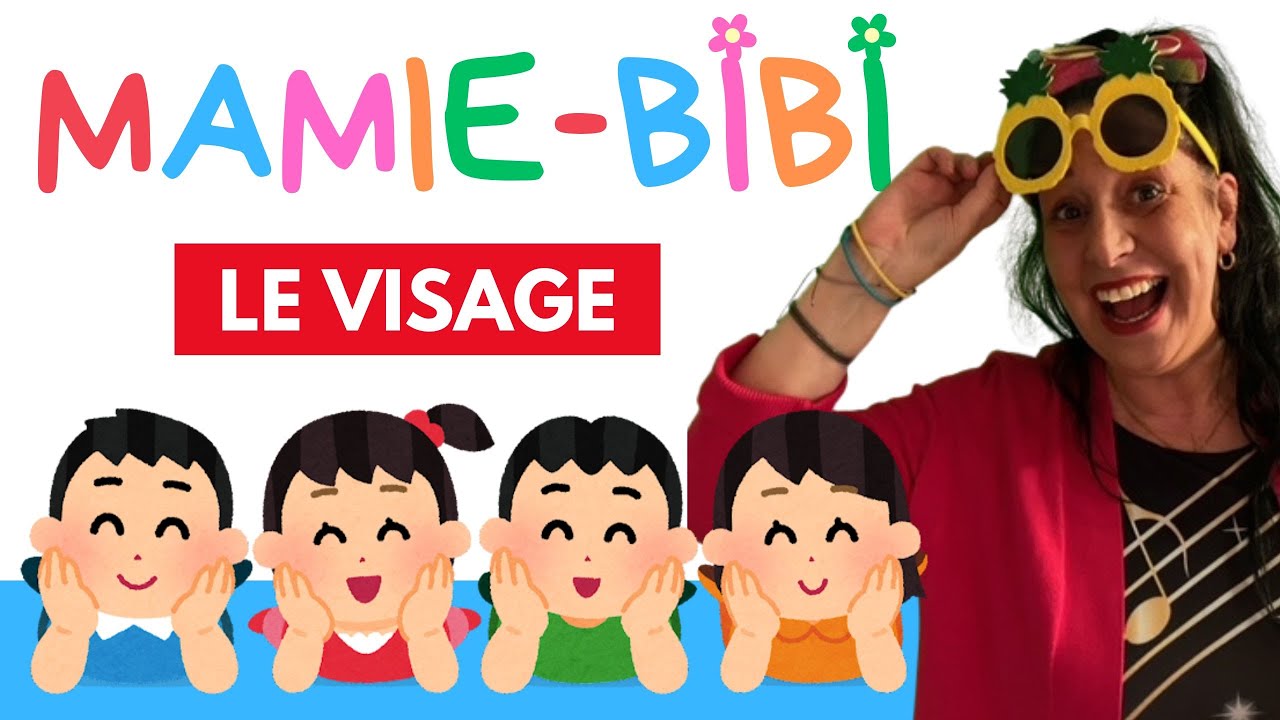 J'apprends les parties du visage | Vidéo pour bébés et tout-petits | Mamie-Bibi 👀