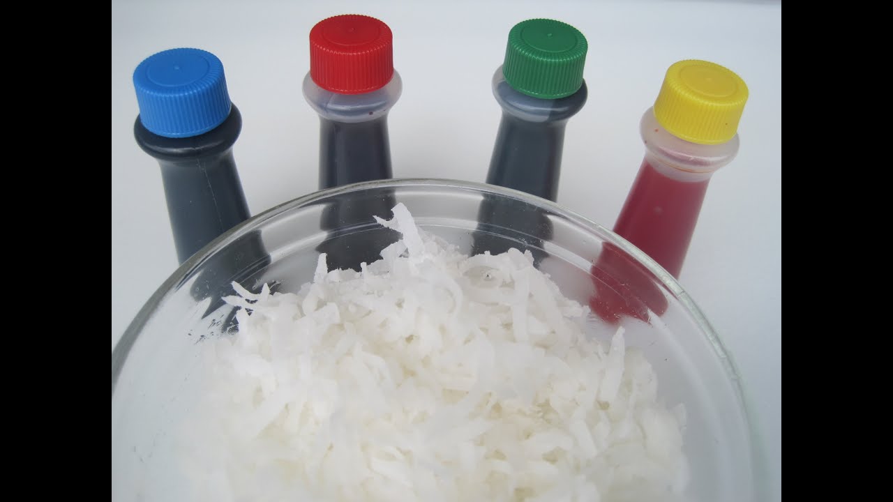 COLORING COCONUT FLAKES - How to COLOR UNSWEETENED/SWEETENED COCONUT FLAKES