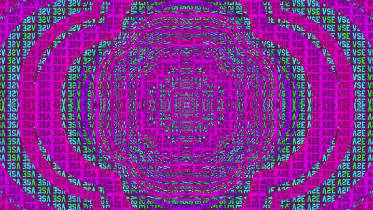 Abstract video synthesis loop 4K 60fps 180secs b8W5 096