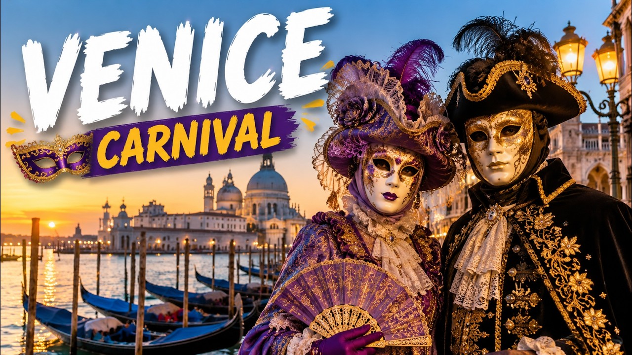 What Venice Carnival 2026 Looks Like Underwater 🎭 Acqua Alta in St. Mark's Square (4K 60FPS)
