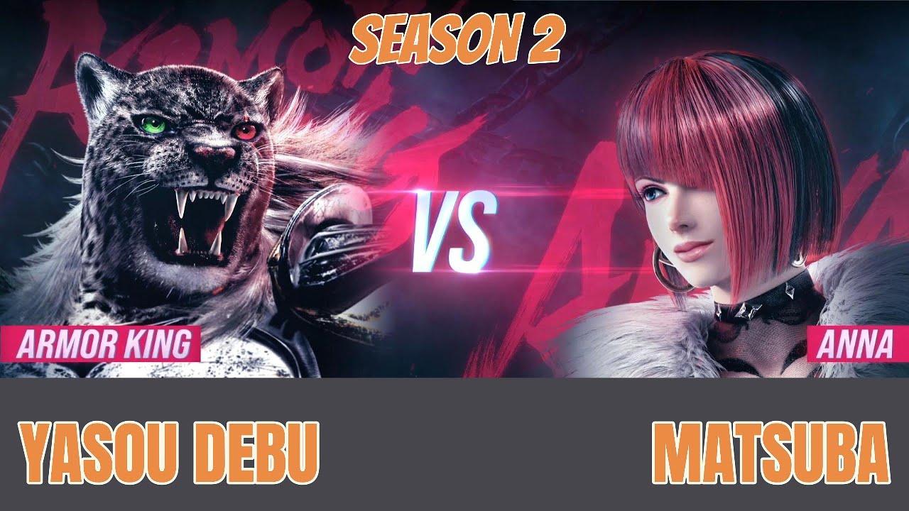 ARMOR KING (Yasou Debu) vs. ANNA (Matsuba) Tekken 8 SE2 Ranked Matches