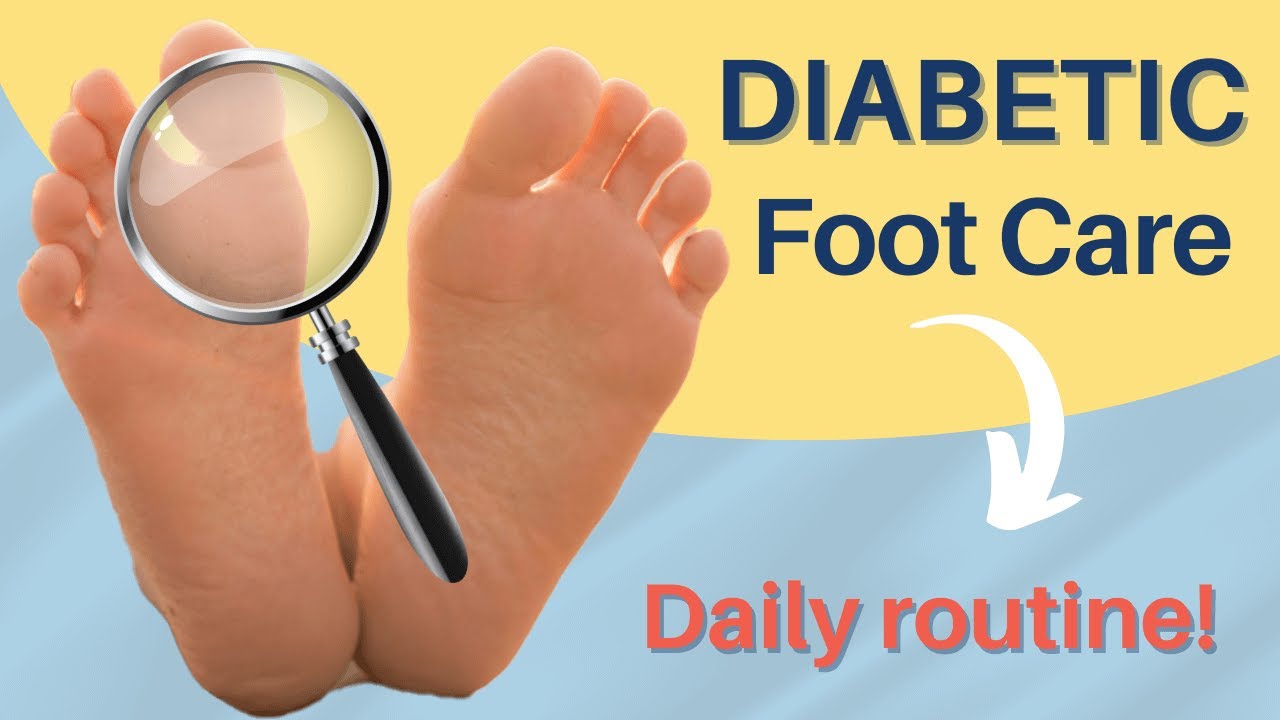 Diabetic foot care at home 🎯 daily routine!