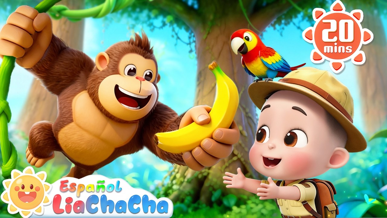 Un Cocodrilo Y un Orangután | LiaChaCha en Español - Canciones Infantiles