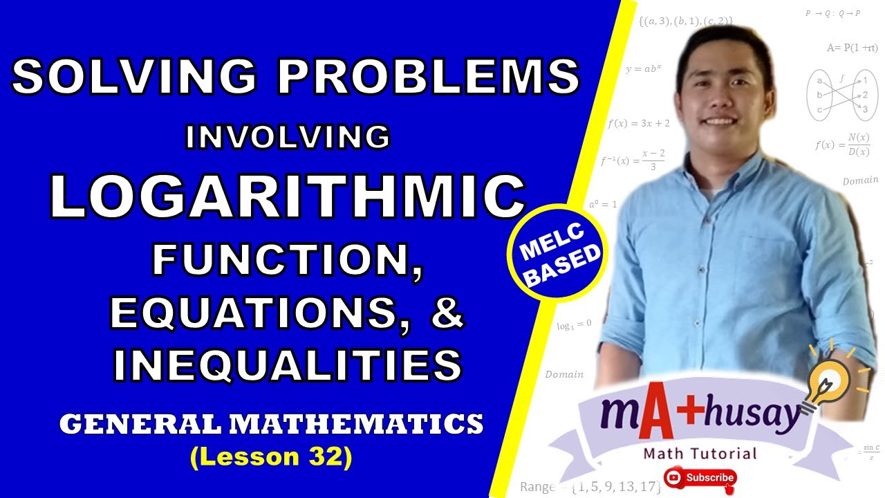 SOLVING PROBLEMS INVOLVING LOGARITHMIC FUNCTION || Application of Logarithmic Functions