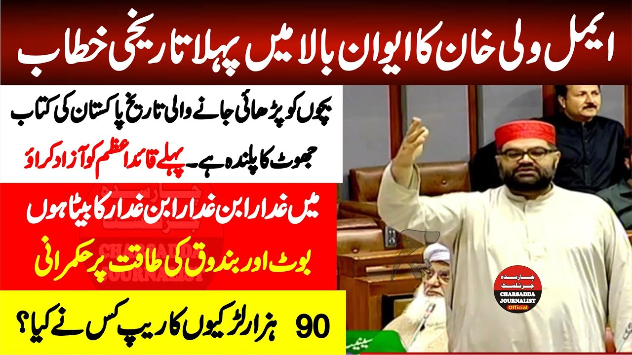 🔥 ANP's Aimal Wali Khan's First Speech in Senate of Pakistan || Sensational Disclosure!