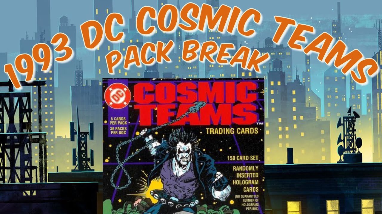 Superman & Lobo! 1993 Skybox DC Cosmic Teams Pack Rip