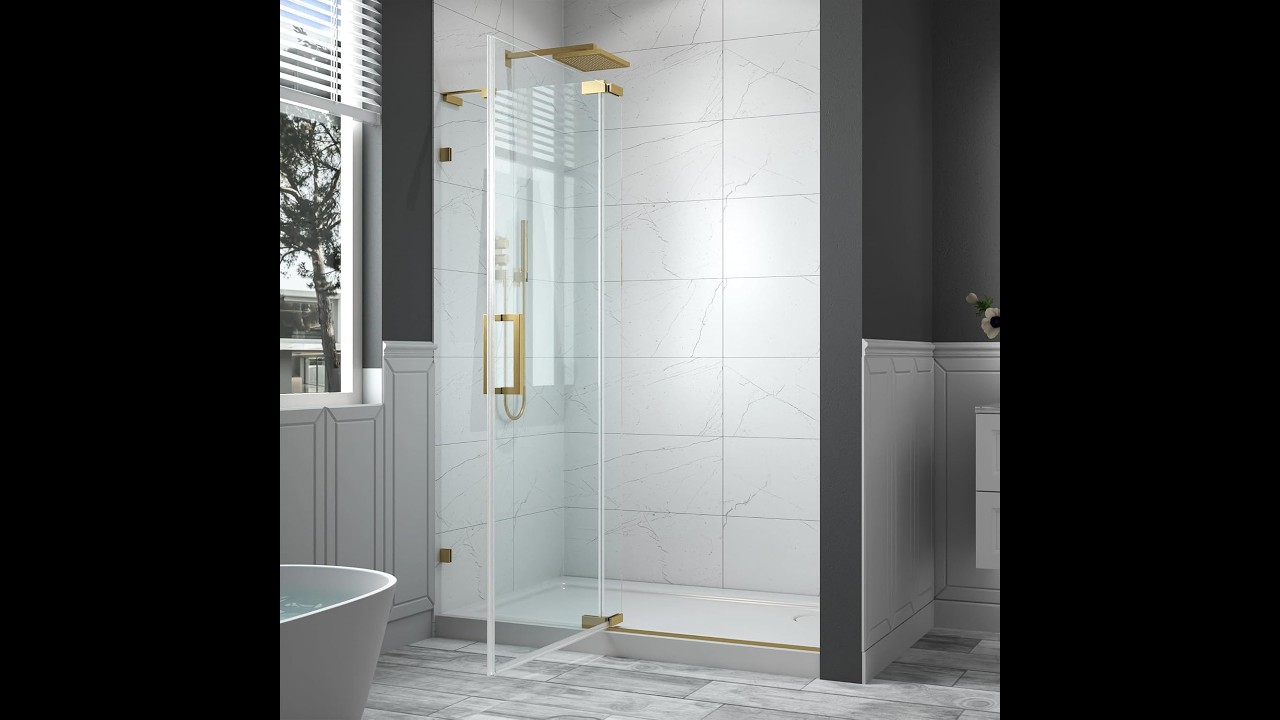 Review: ComfyStyle 50–54″ Frameless Pivot Shower Door – Brushed Gold Luxury