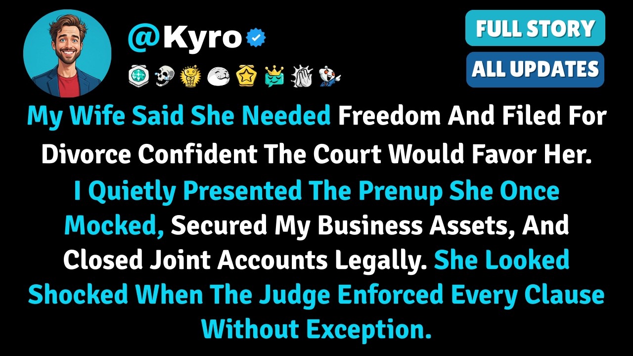 My Wife Said She Needed Freedom And Filed For Divorce Confident The Court Would Favor Her. I Quietly