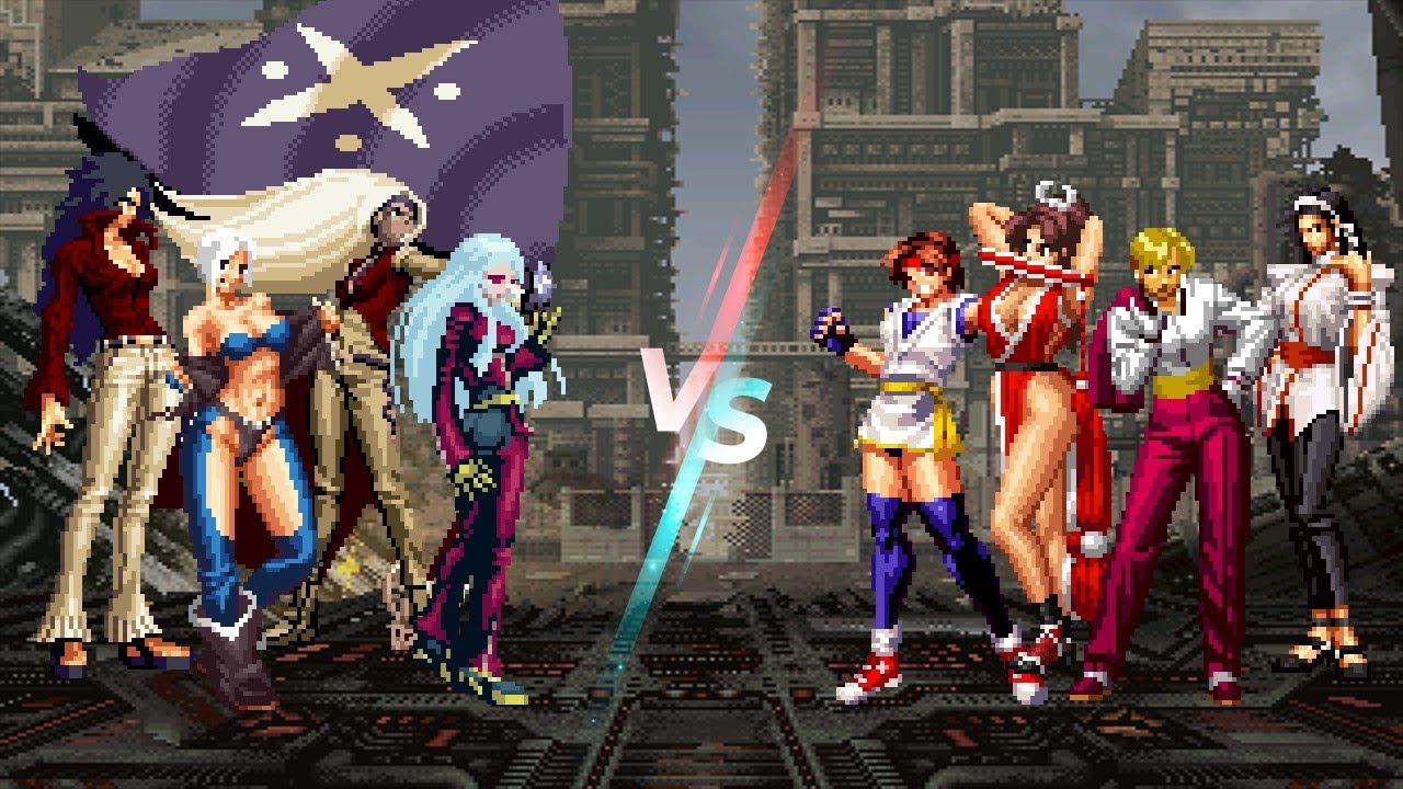 Women Of NESTS Team vs Women Fighters Team [Kof2002 Mugen]