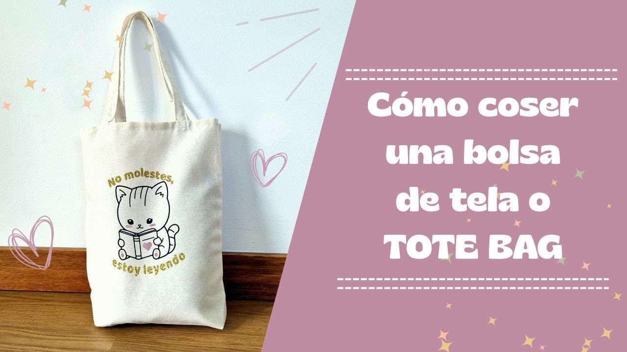 C&oacute;mo coser una bolsa de tela o tote bag - Tutorial costura francesa