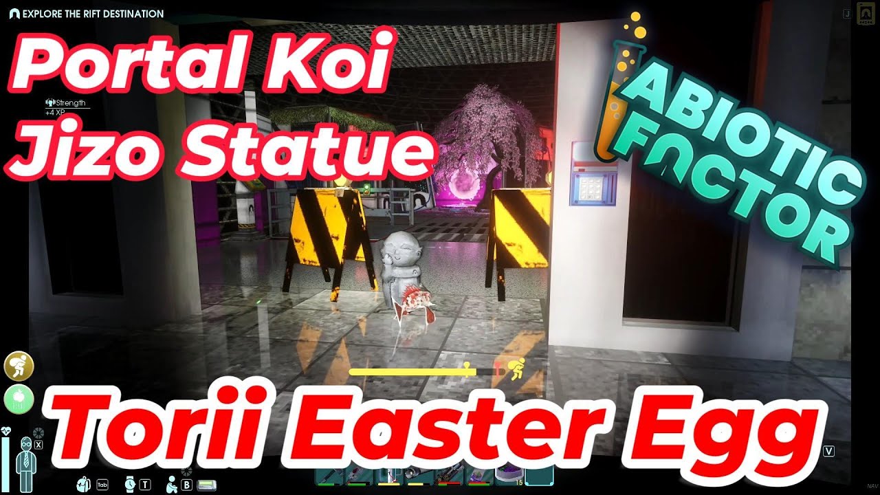 Secret of Torii - Easter Egg / Jizo Statue & New Portal Koi / Abiotic Factor 