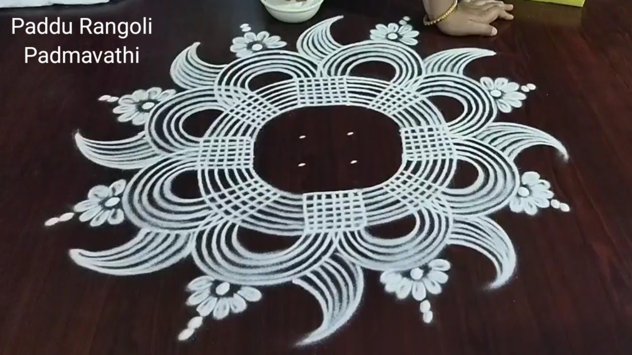 Dhanurmasam Muggulu 🌻 Traditional Padi Kolam 🌻 Simple Geethala Muggulu 🌻 Paddu Rangoli 
