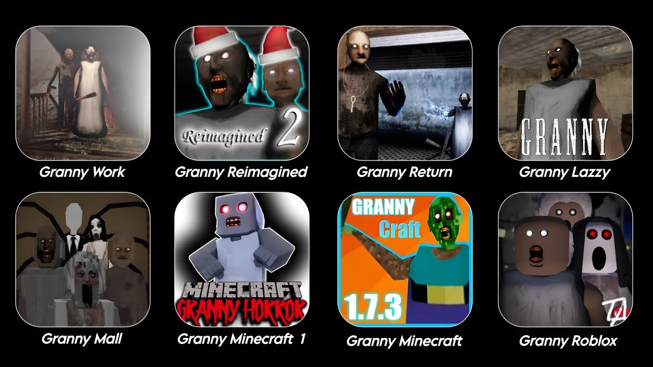 Granny Work Granny Reimagined Granny Return Granny Minecraft 1.8 All New Jumpscare 