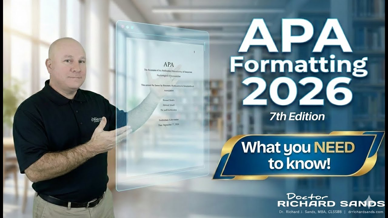 APA Formatting 2026 - 7th Edition - What you NEED to Know!  | drrichardsands.com | #apa #apa7