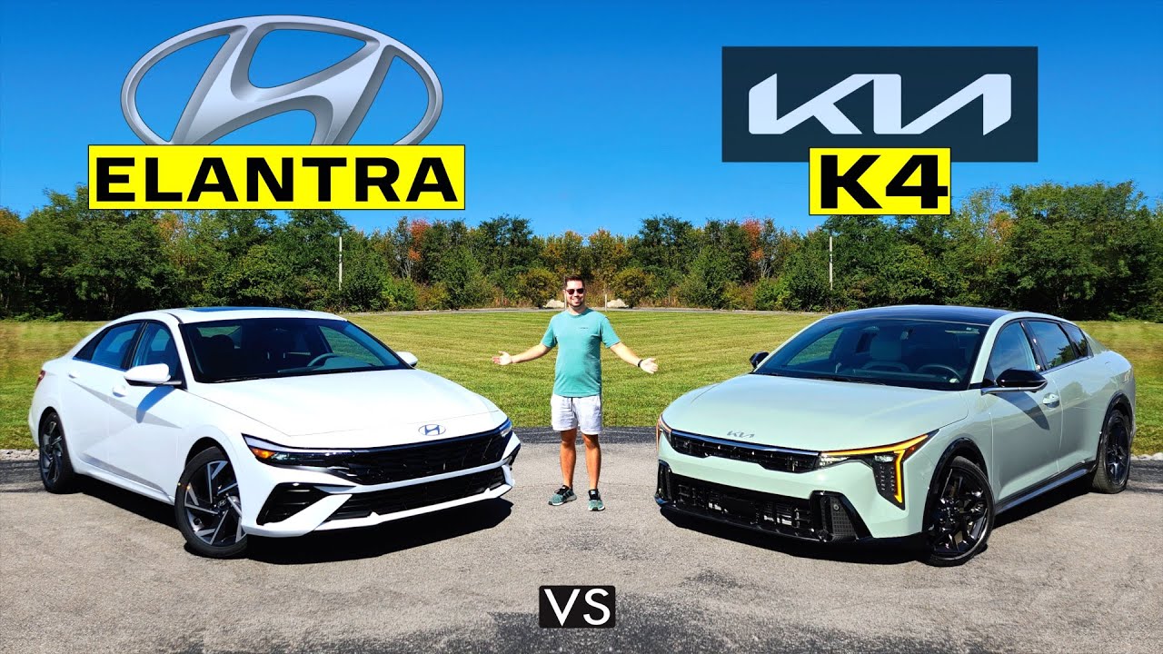 RARE AFFORDABLE CARS! -- 2025 Kia K4 vs. 2025 Hyundai Elantra: Comparison