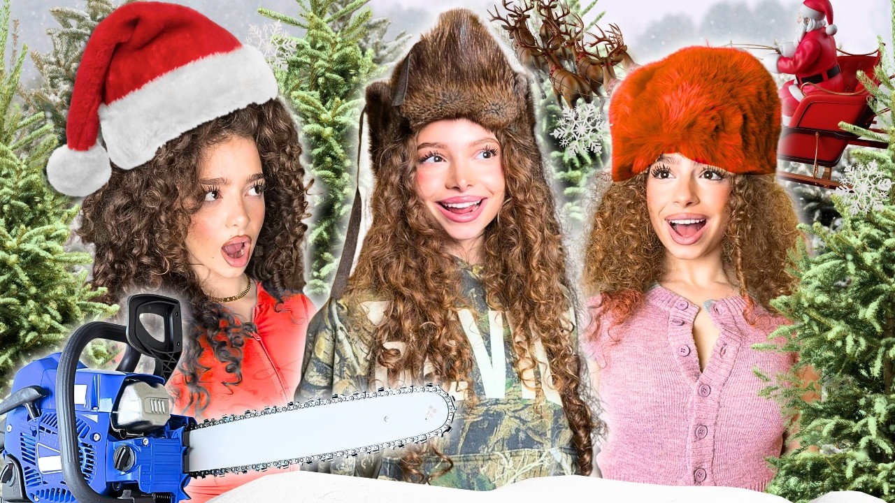 Kalogeras Sisters CUT THEIR OWN CHRISTMAS TREE!