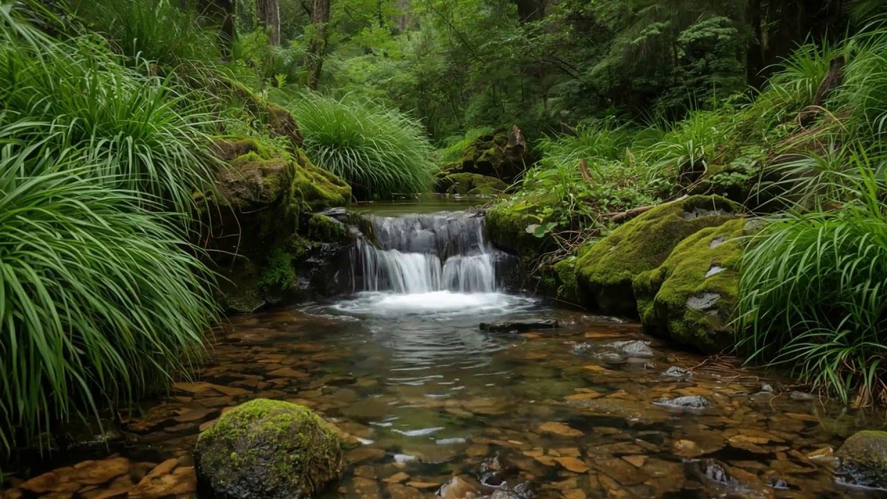 Soothing Forest Stream & Water Sounds | Nature for Relaxation