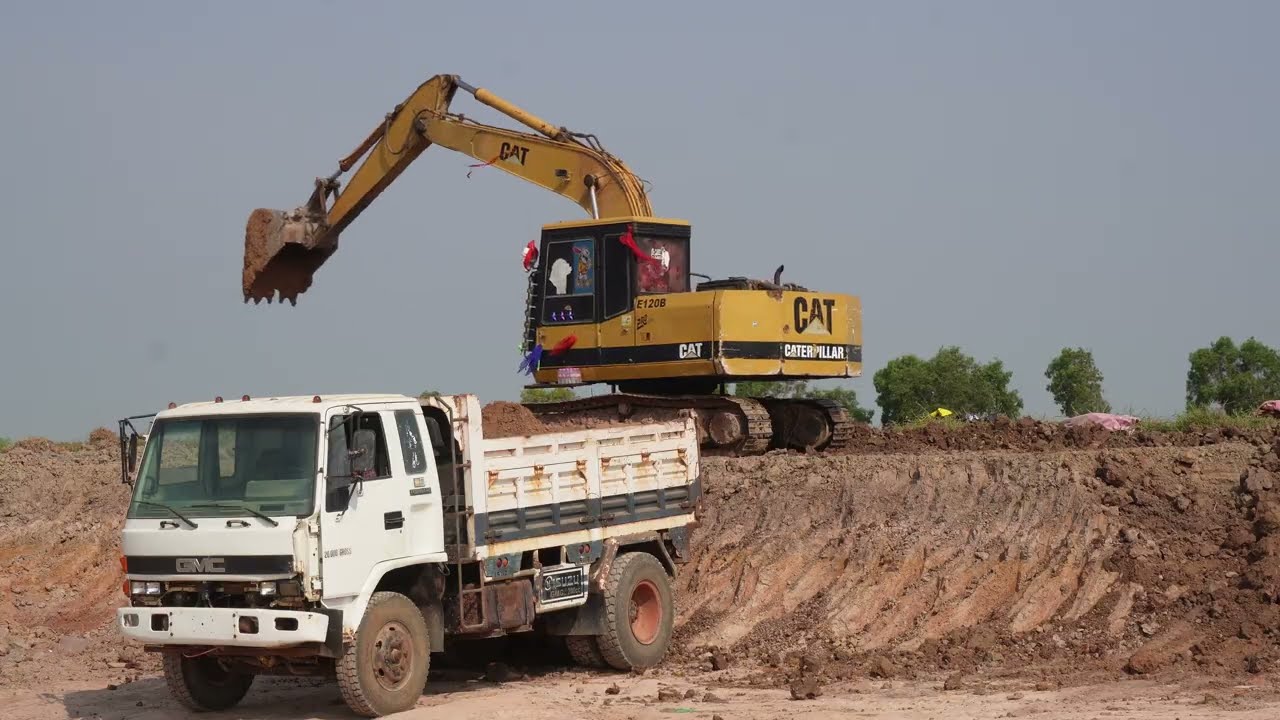 E120B Excavator Digging Giant Pond | Expert Operator at Work..
