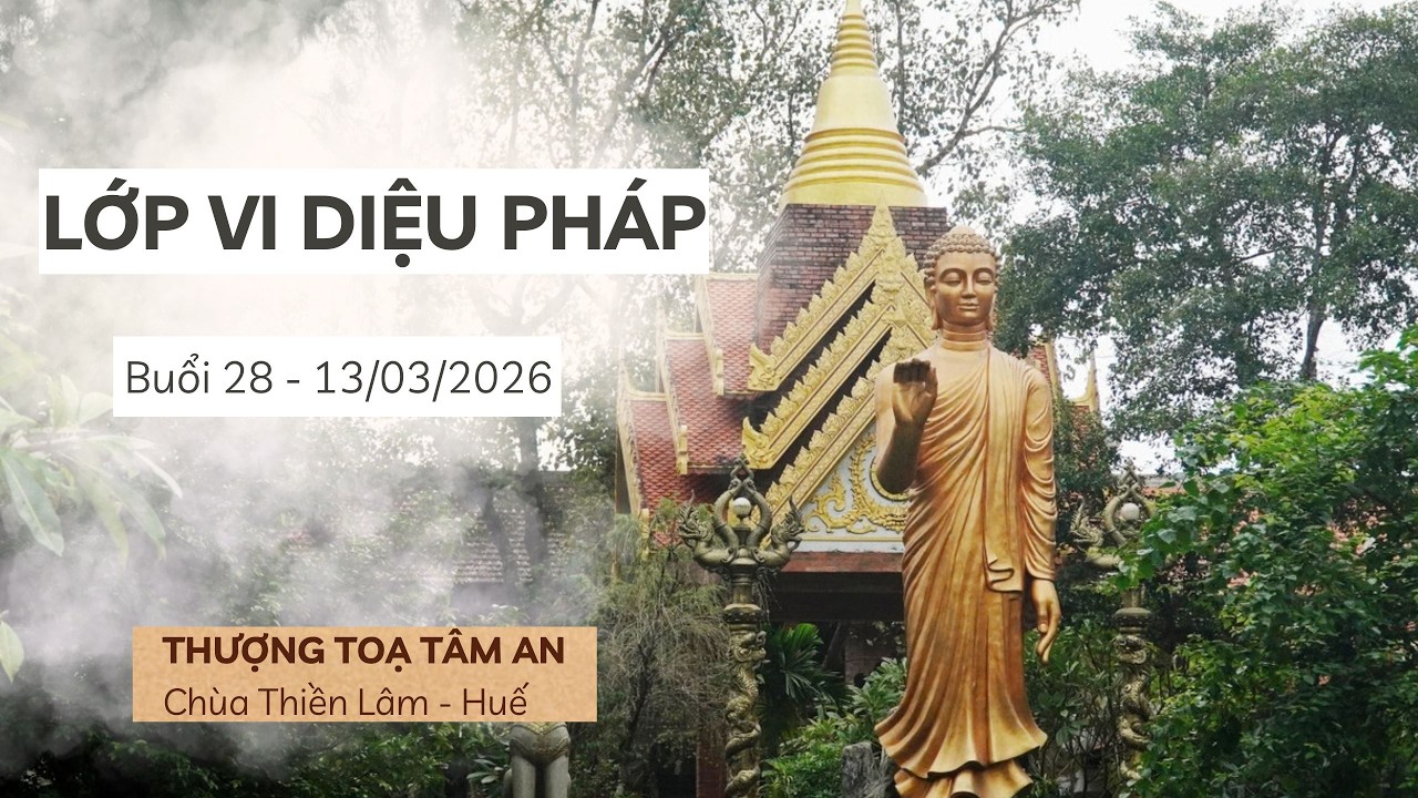 LỚP VI DIỆU PHÁP BUỔI 28 - TÂM SÂN 01 - TT TÂM AN - CHÙA THIỀN LÂM