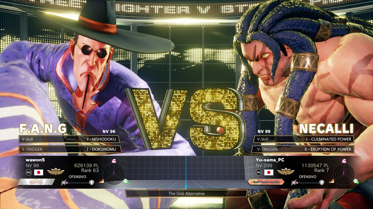 SFV Champion Edition 🔥 wawon5 (F.A.N.G) Vs Yu-sama (NECALLI) 🔥 Online Match's 05-02-2023