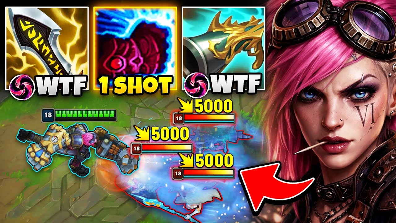 FULL CRIT INSTA-KILL VI TOP LANE IS 100% BROKEN! ONE SHOT ANYONE WITH 1 COMBO!