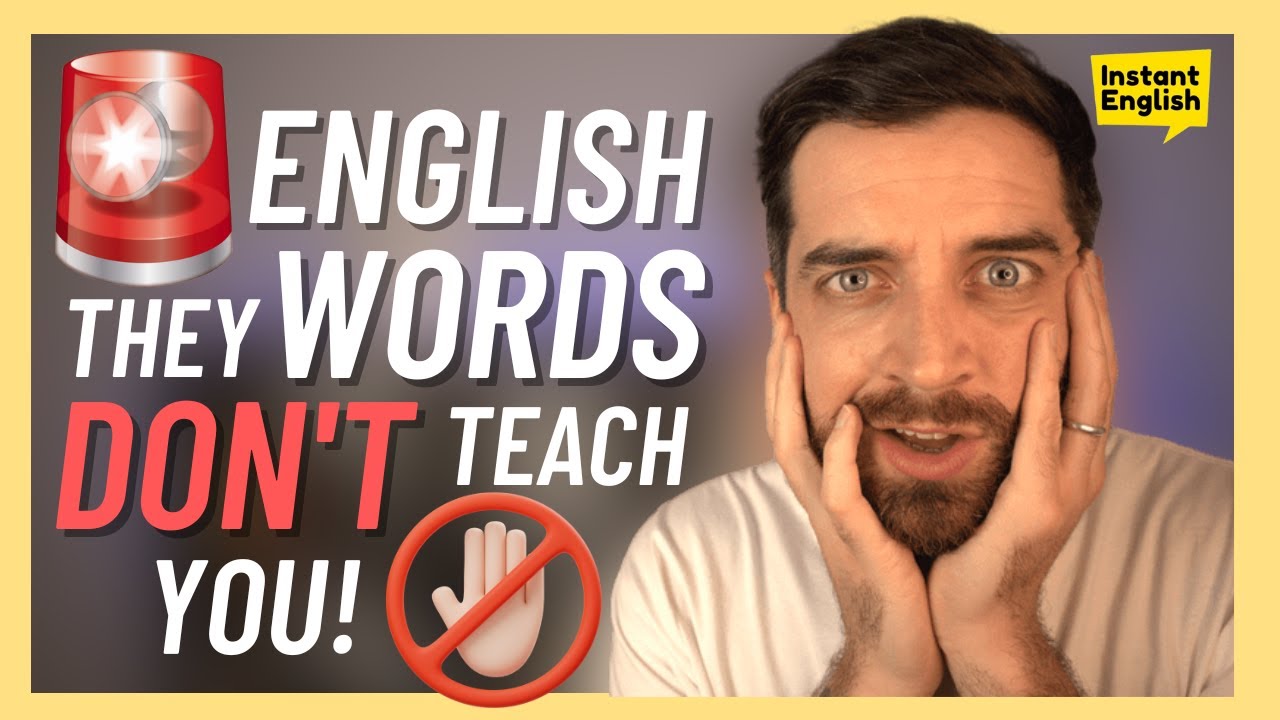 🚨 English words they DON'T teach you! - British Slang 🇬🇧