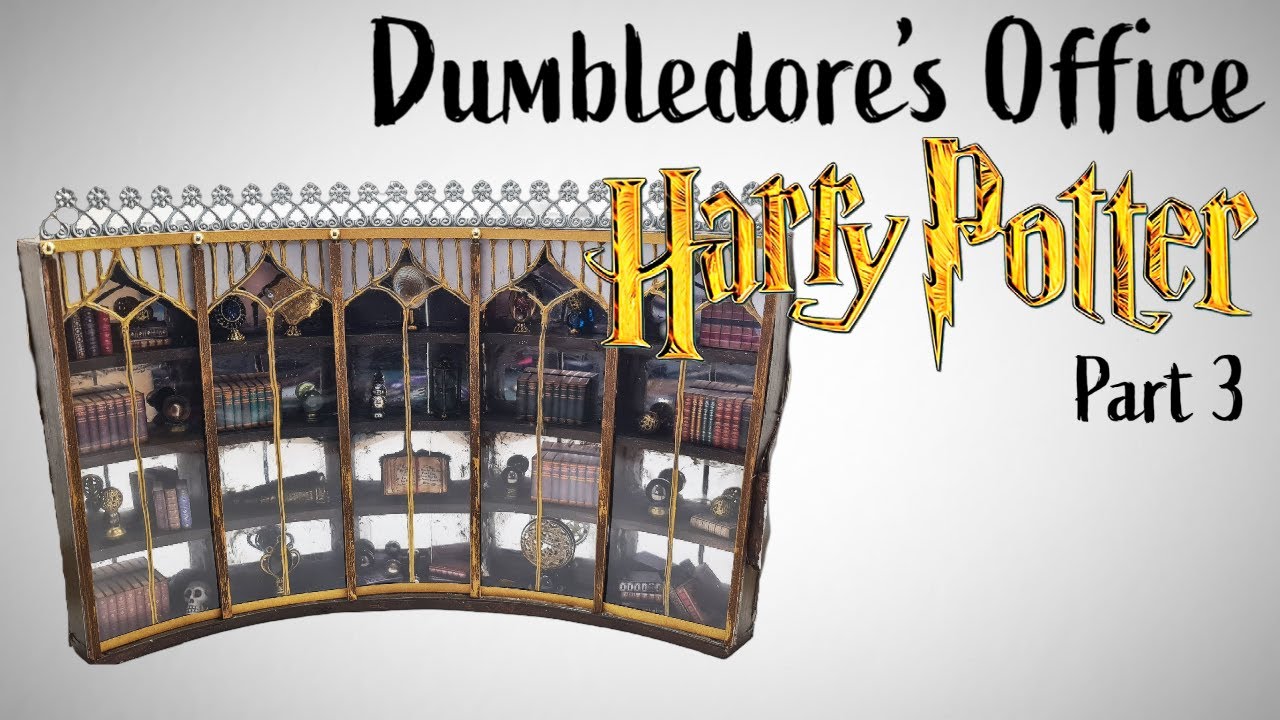 Dumbledore's Office - Creating the Floors & Lower Tier Cabinets | Harry Potter miniature