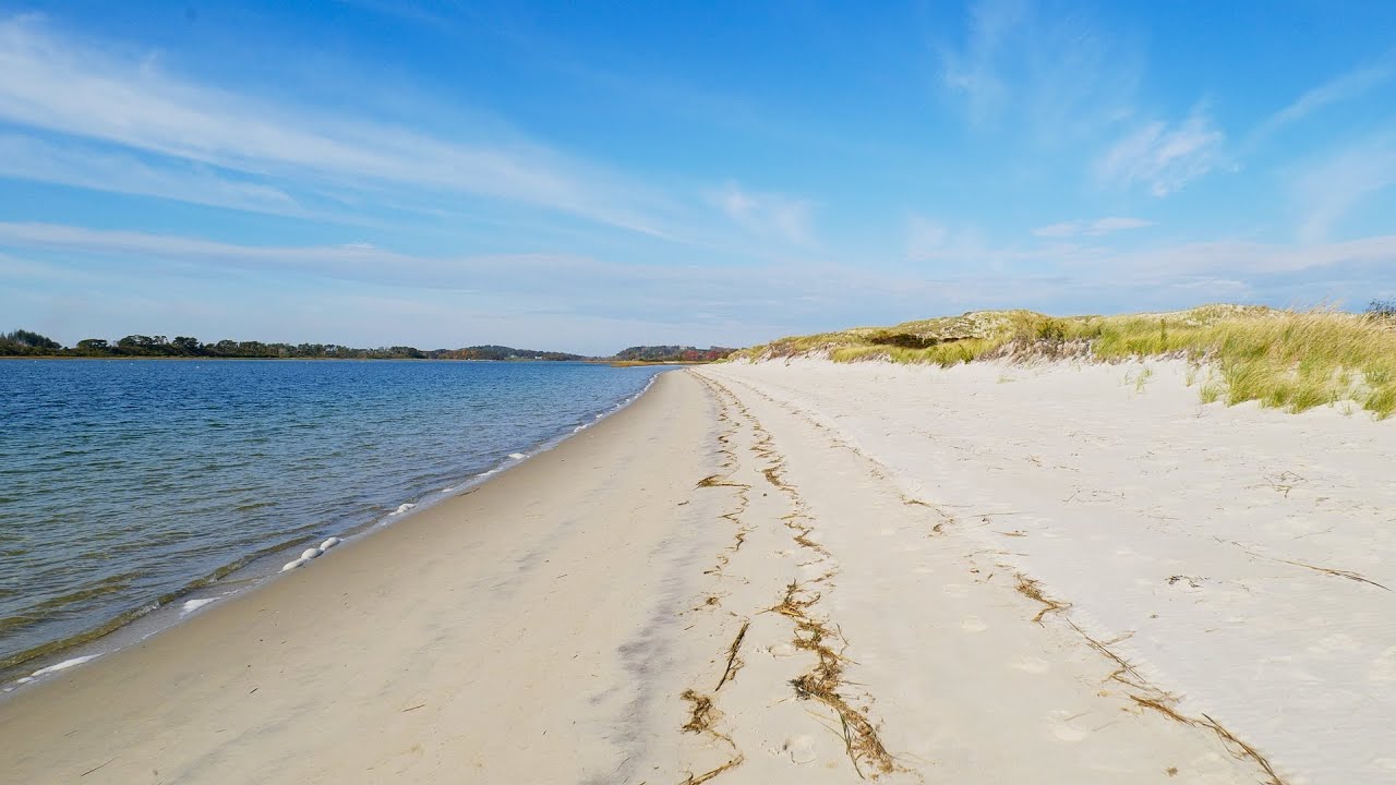 Secluded Massachusetts Beach Walk | 1 Hour Relaxation | [ POV Ocean and Sand 4K ]