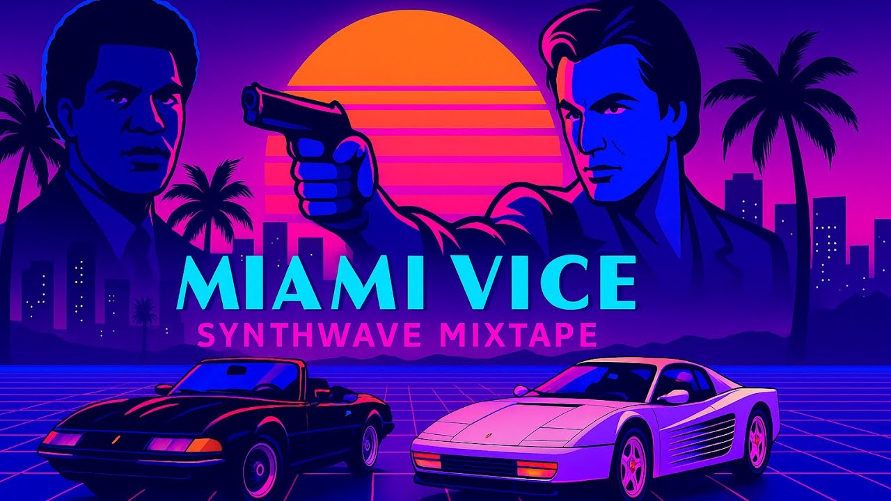 Miami Vice Synthwave Mixtape - Retrowave | Chillwave | Vaporwave | 80s Aesthetic [SUPERWAVE]