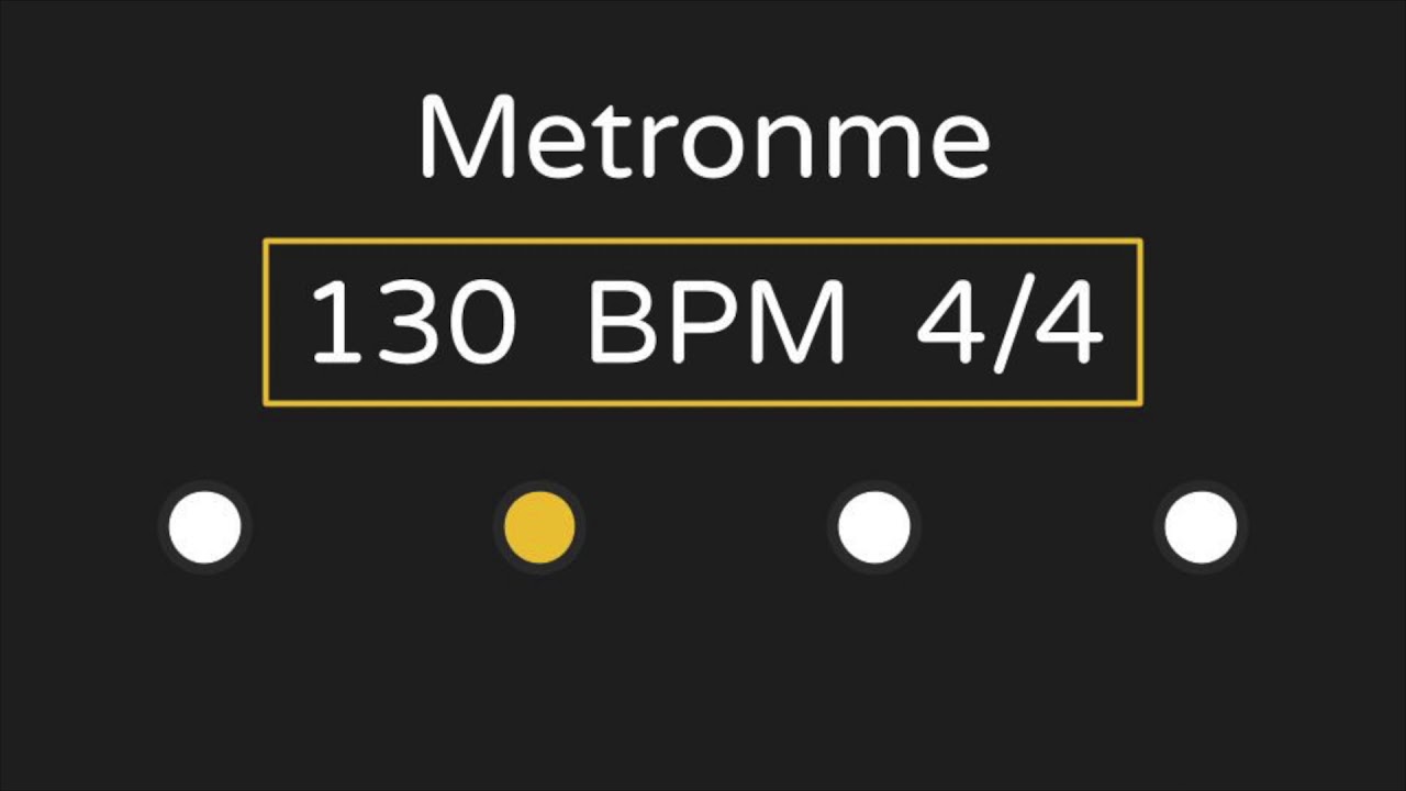 Metronome | 130 BPM | 4/4 Time (with Accent )