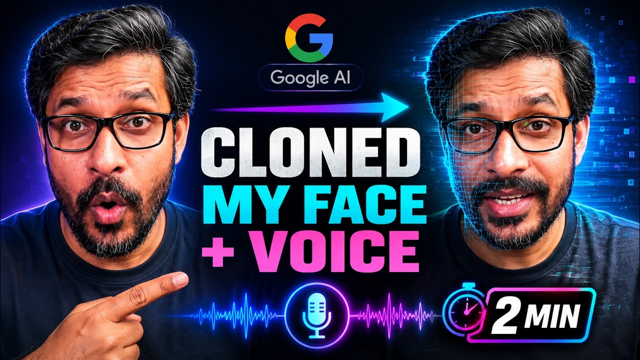 I Cloned My Face & Voice Using Google AI in 2 Minutes