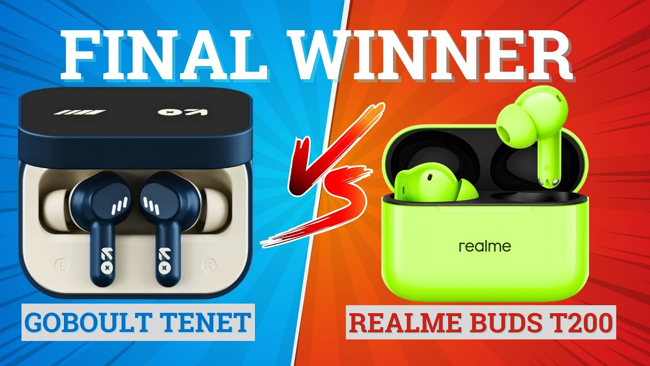 Realme Buds T200 против GOBOULT Tenet ⚡ Полное сравнение ⚡Лучшие для музыки, басов и игр 🔥