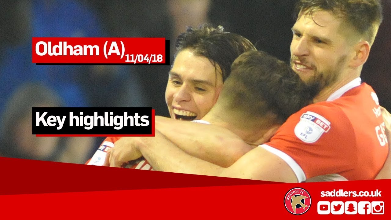 MATCH HIGHLIGHTS | Oldham Athletic 1-1 Walsall