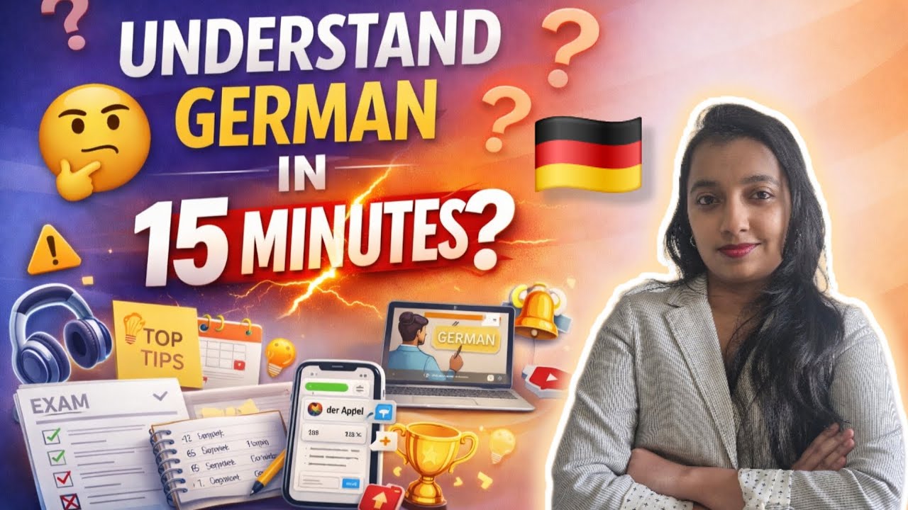 Understand German 🇩🇪 in 15 Minutes | Exam Pattern, Resources & Tips
