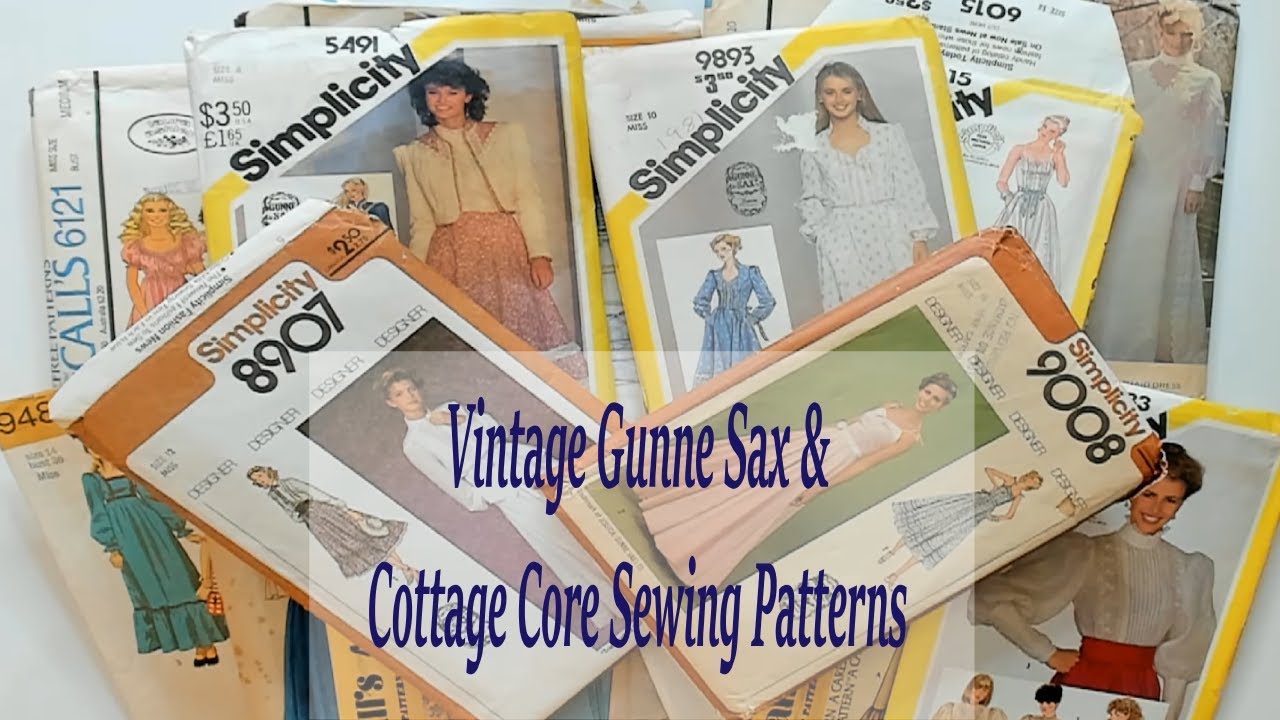My Vintage Gunne Sax & Cottage Core Sewing Pattern Collection