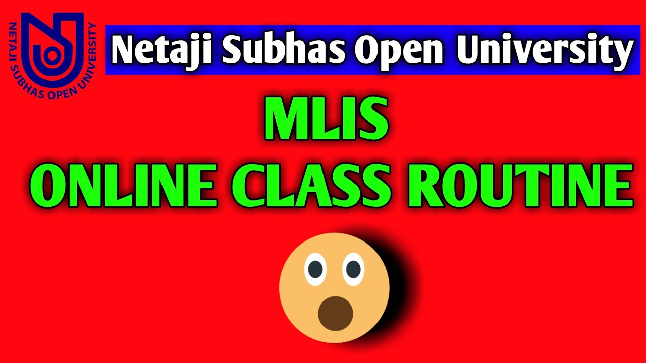 MLIS ONLINE CLASS ROUTINE !!