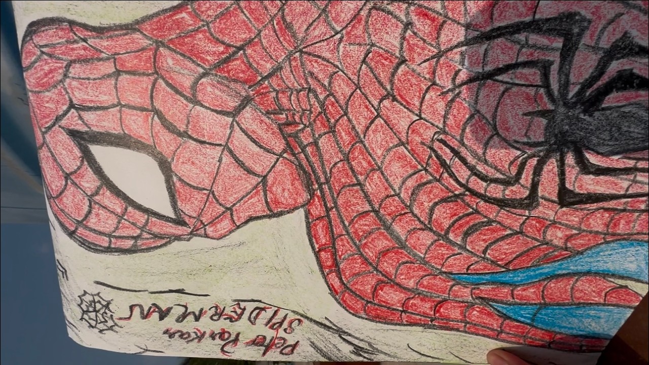 ASMR drawing SPIDER-MAN ❤️‍🔥🕸️🕷️