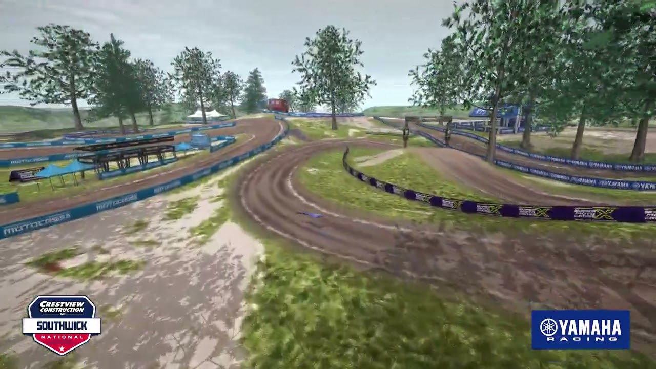 Yamaha Animated Track Map - Southwick National 2024