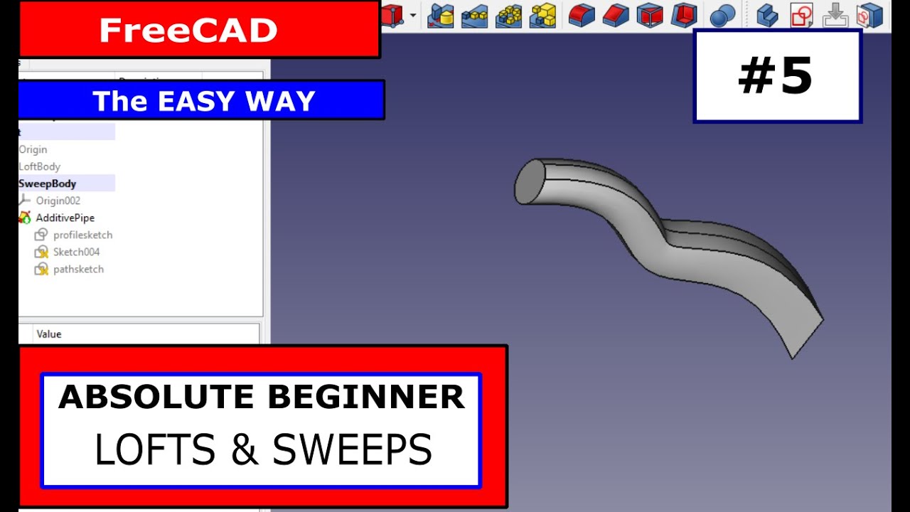 FreeCAD для начинающих #5 Лофты и развертки
