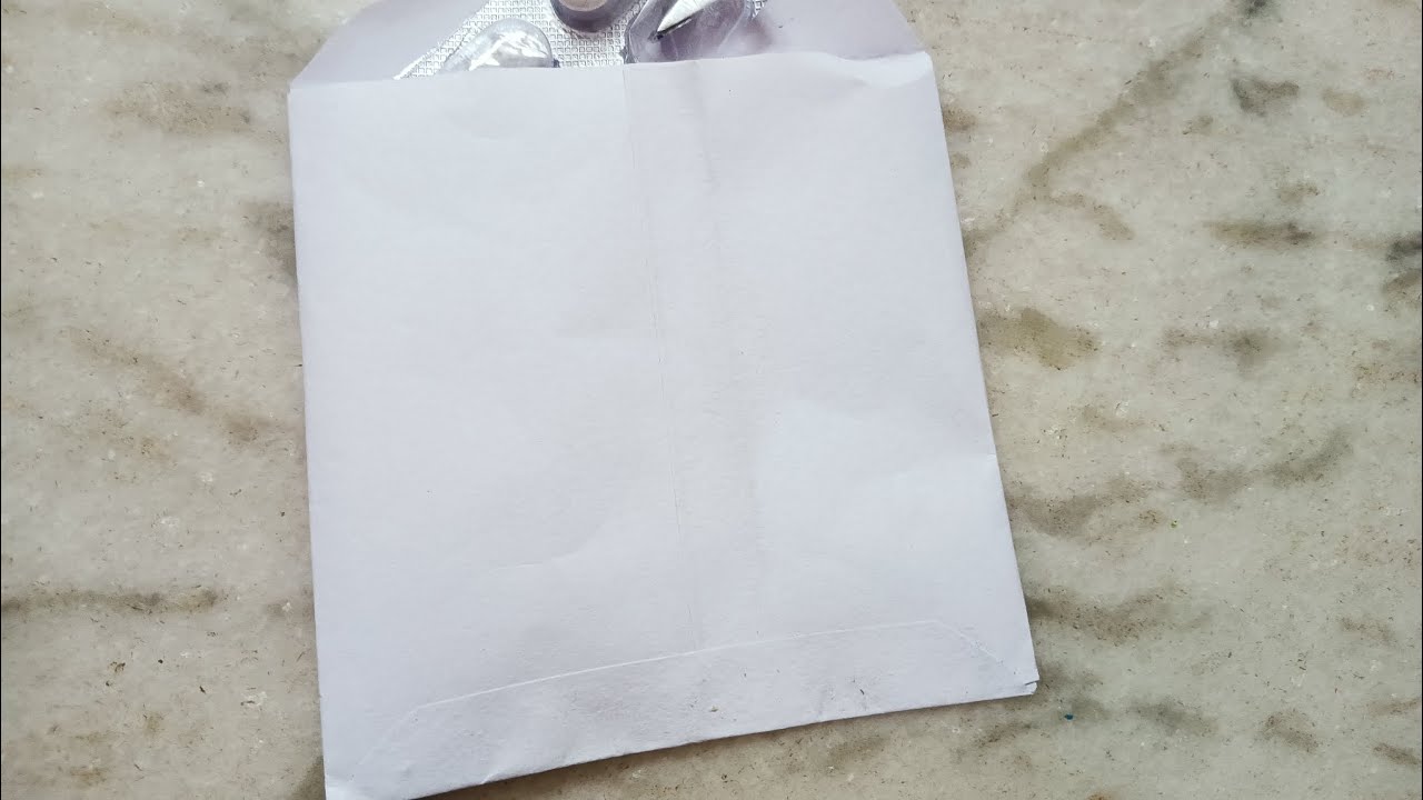 How to make paper medicine envelope / Medicine kham easily at home II paper medicine packet making