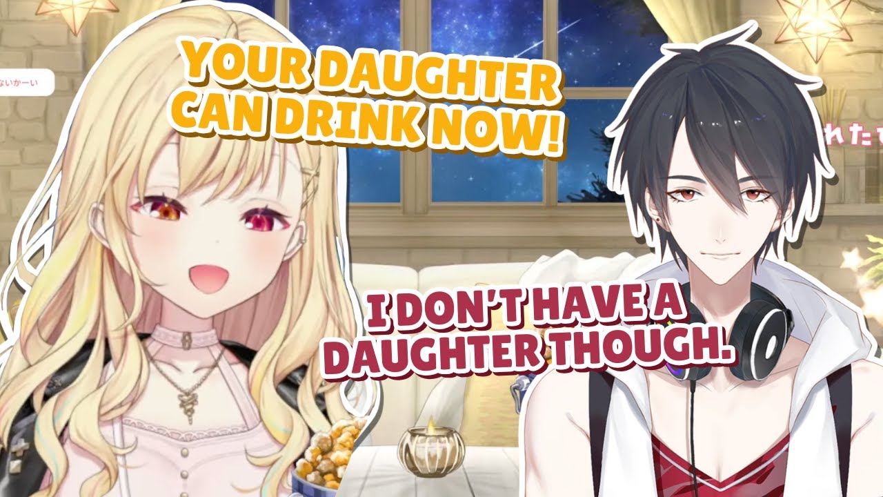 (eng sub) hoshikawa asks yumeo papa about alcohol | Hoshikawa Sara/Yumeoi Kakeru/Nijisanji