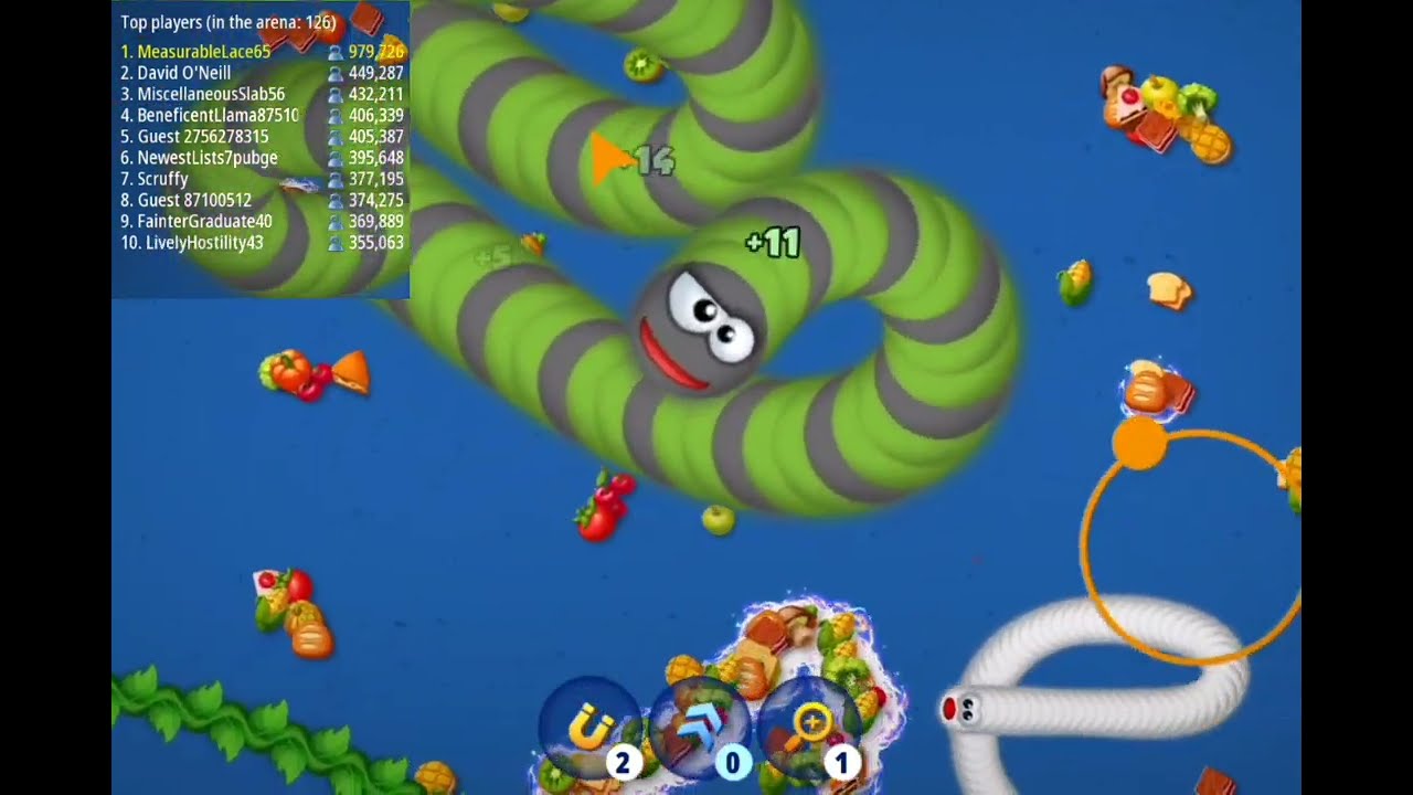 I got 1,000,000 points in the Hungry Snake game!
