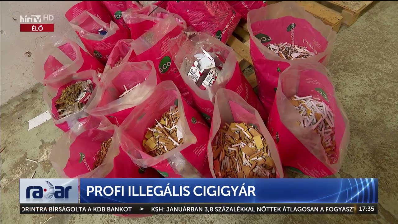 Radar - Profi illegális cigigyár - HÍR TV