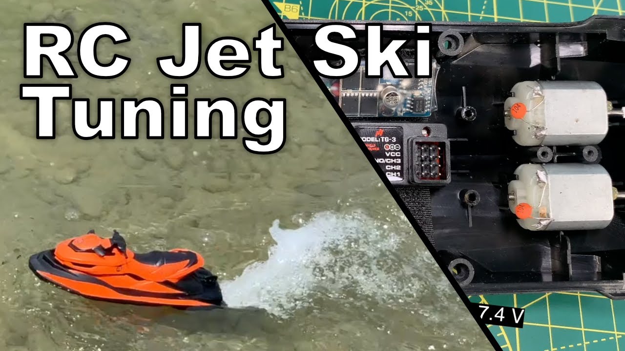 RC jet ski - almost sunk and tuned