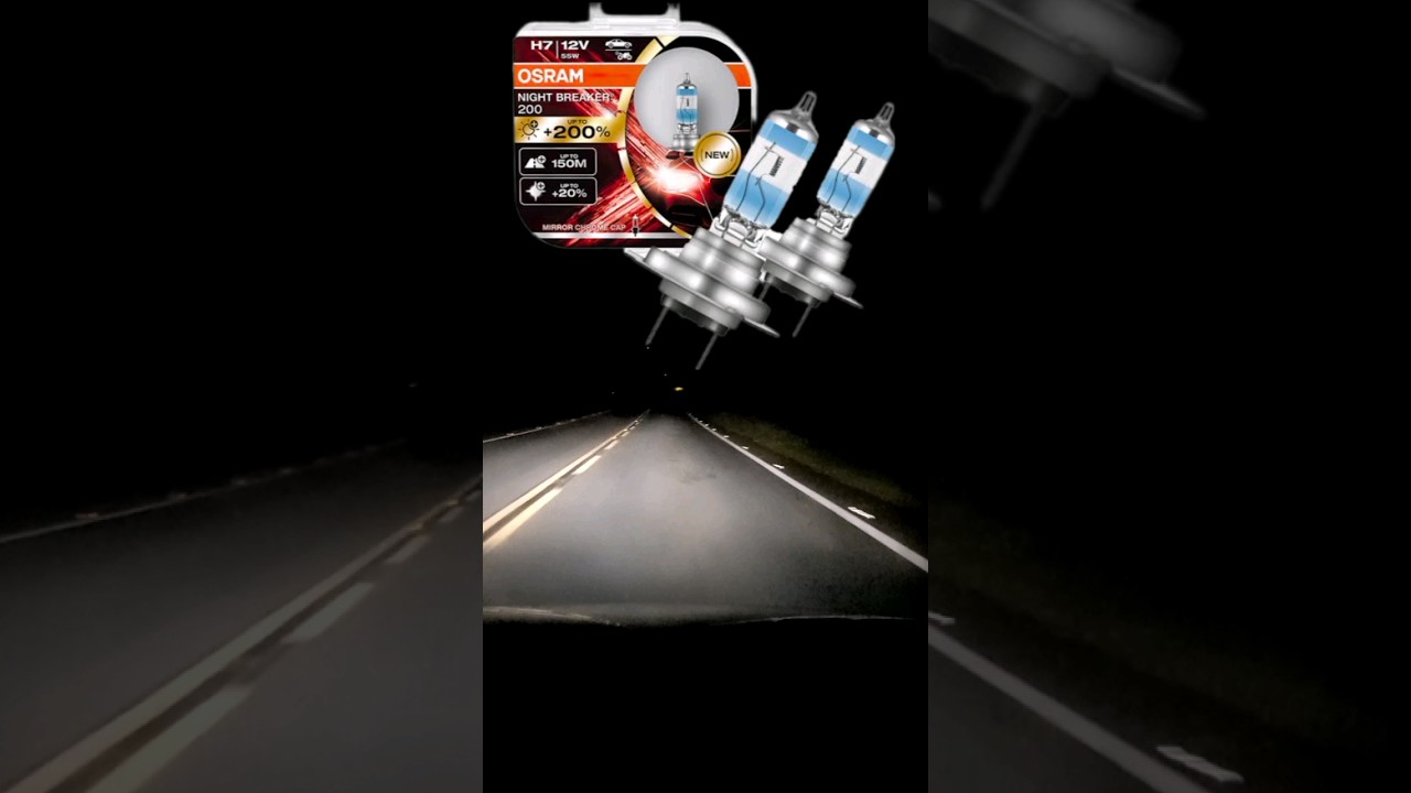 AMAZING DIFFERENCE between normal bulb and Osram Nightbreaker