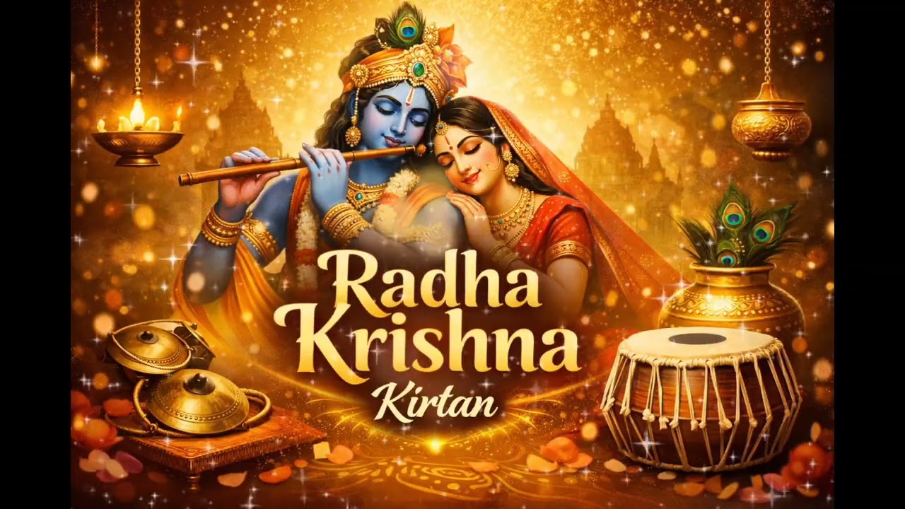 Radha Krishna Kirtan | Radhe Radhe Jap | Peaceful Bhajan & Devotional Song