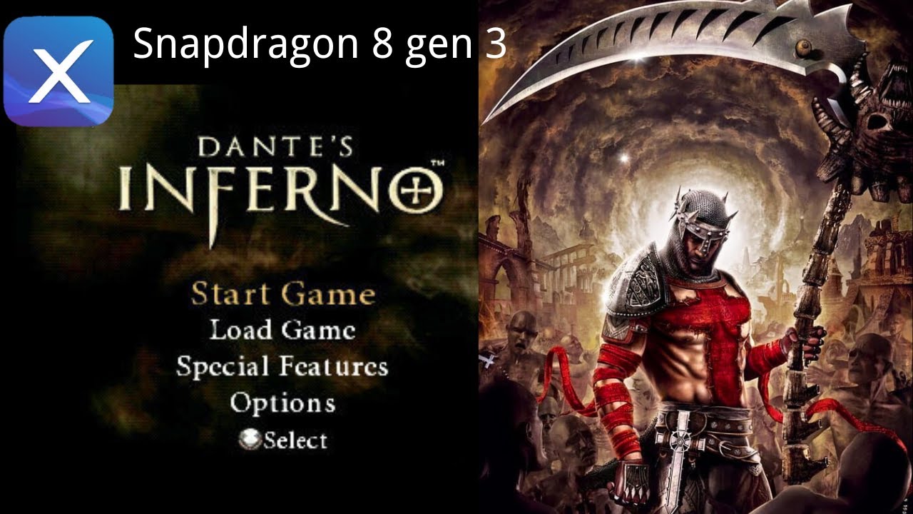 Dante's inferno RPCSX UI ANDROID snapdragon 8 gen 3