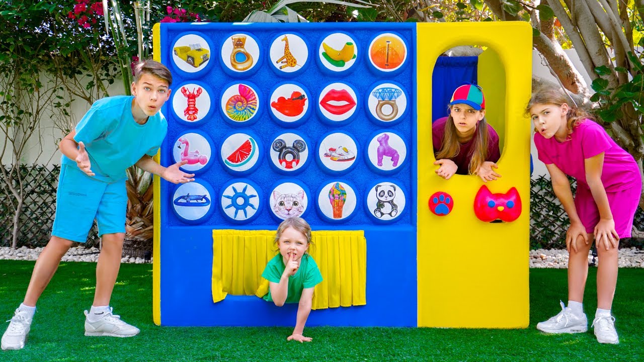 Vending Machine with Inflatable Pool Toys
