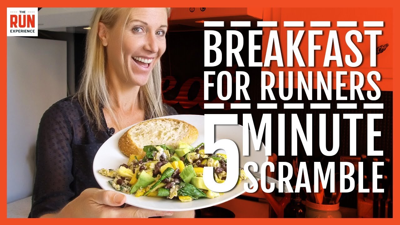 Power Breakfast For Runners | 5 Minute Veggie Scramble