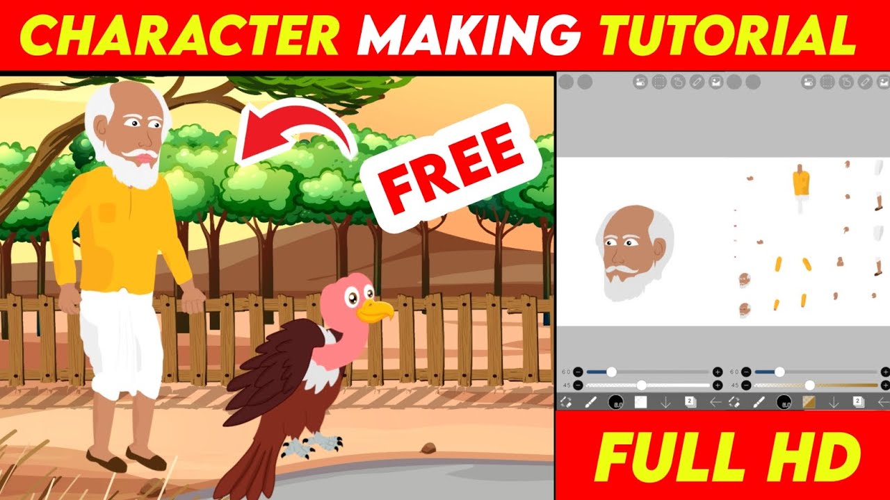 Full HD Character Kaise Banaye | Cartoon Video Kaise Banaye | Free Chroma Toons Character